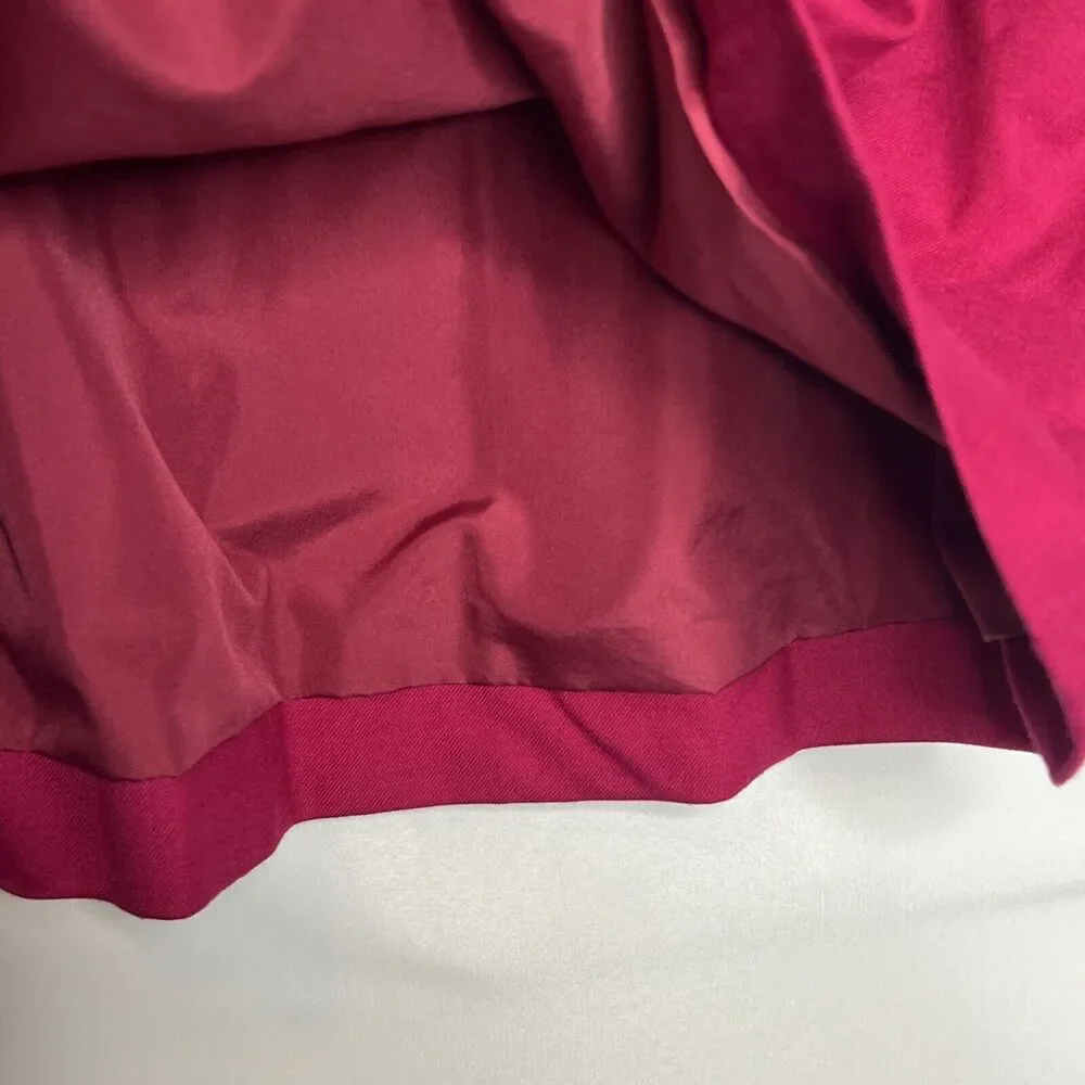 J. Crew Womens 10 Pink Purple Fuchsia Sidewalk Skirt Elastic Waist Pockets